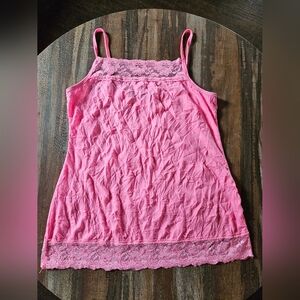 Womens Plus Maurice’s Crinkle Cami Tank Sz 0 16/18 Pink. #10